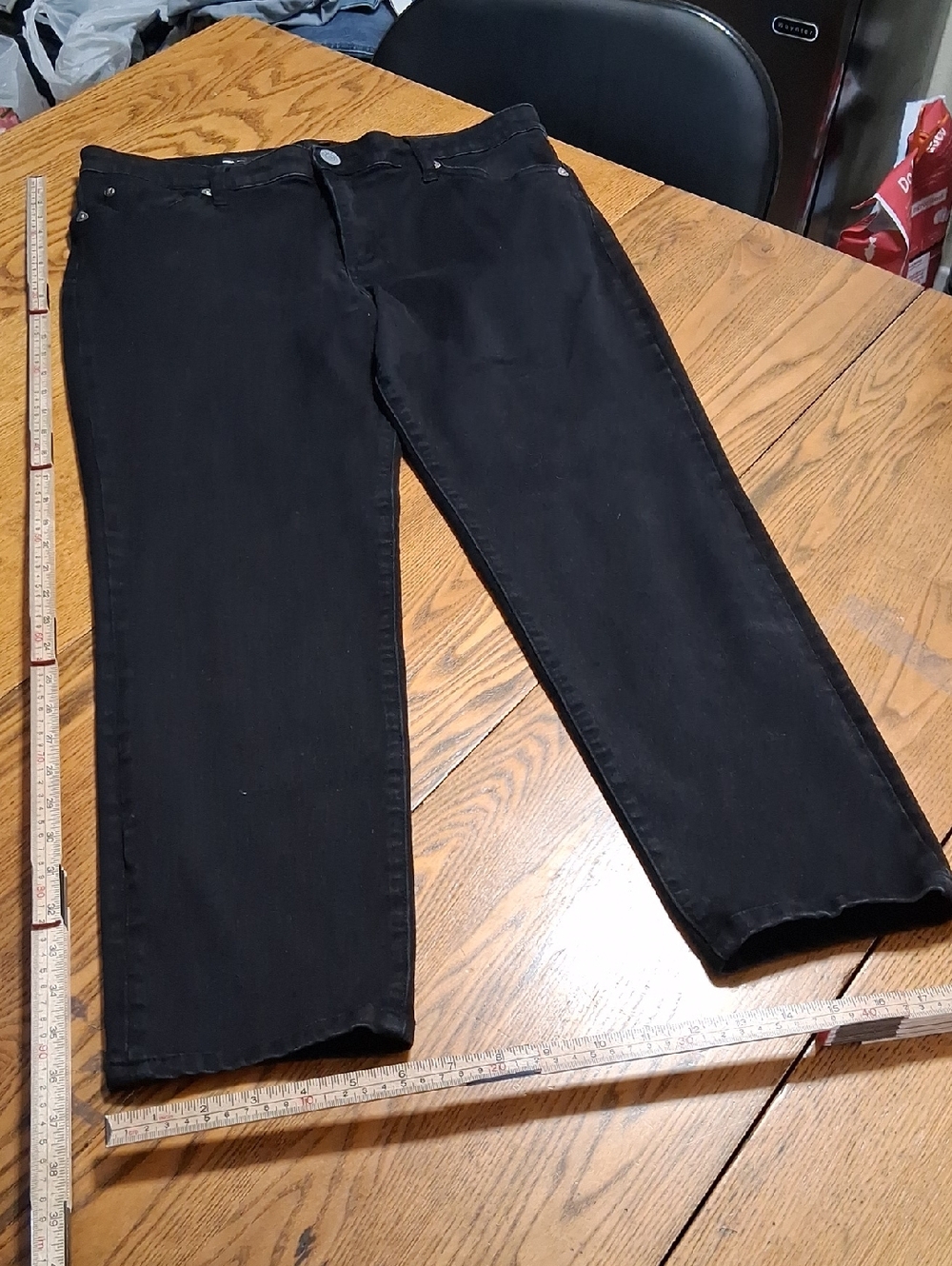 KUT FROM THE KLOTH  Jeans Womens 14 BLACK Pants SIENNA  Denim Preowned SKINNY